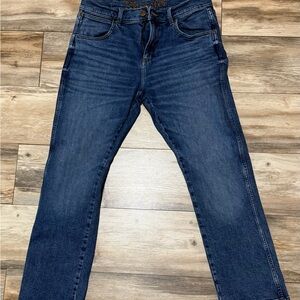 Wrangler Men's Dark Blue Straight Jeans